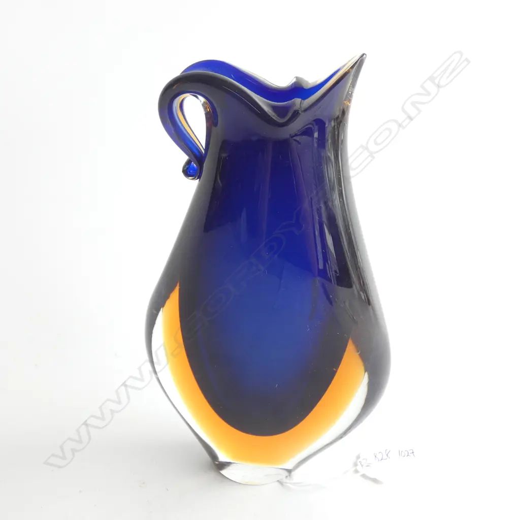 A Murano sommerso glass ewer Image 1++